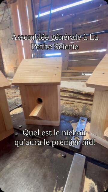 À La petite scierie rien ne se perd!
Fabrication de nichoir avec les chute de sciage des tables de picnic.
#La petite scierie #nichoir #boislocal #loire #scierie
